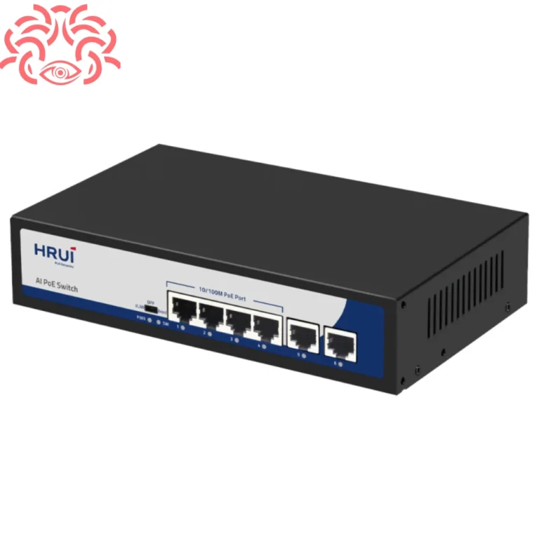 سوئیچ شبکه PoE مدل HR900-AF-42N برند HRUI - خرید سوییچ HR900-AF-42N برند اچ آر یو آی 4 پورت - قیمت HR900 AF 42N