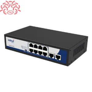 سوئیچ شبکه PoE مدل HR900-AF-82N برند HRUI - خرید سوییچ poe برند اچ آر یو آی 8 پورت HR900 AF 82N + قیمت