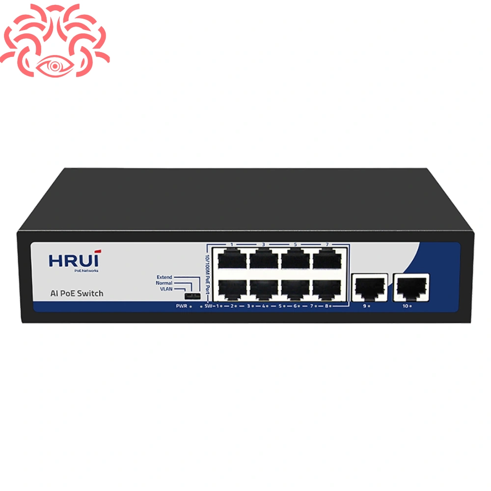 سوییچ POE 8 پورت HR901-AFG-82N اچ آر یو آی سوییچ POE 8 پورت HR901-AFG-82N اچ آر یو آی - خرید سوئیچ hrui پی او ای مدل HR901 AFG 82N