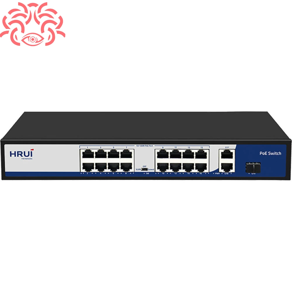 سوییچ POE 16 پورت HR901-AF-1621GS-300 اچ آر یو آی سوییچ POE 16 پورت HR901-AF-1621GS-300 اچ آر یو آی